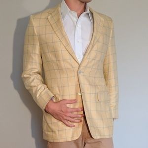 Brooks Brothers Yellow and Blue Blazer